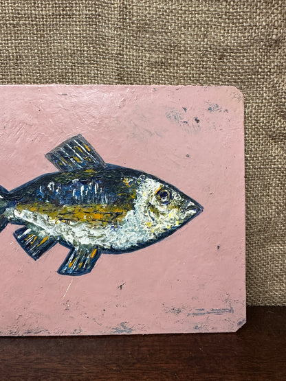 Original Oil On Board Fish
