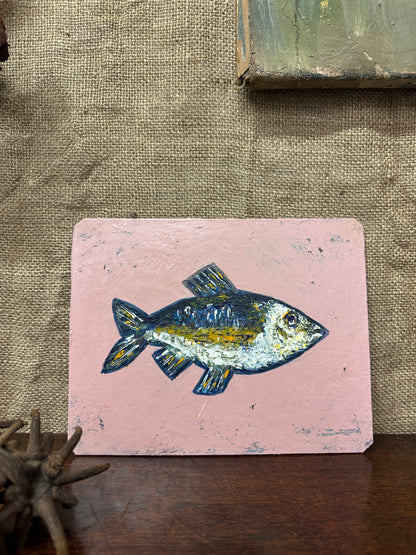 Original Oil On Board Fish