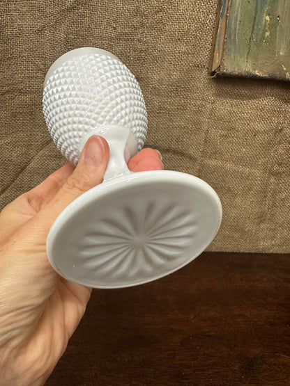 White Milk Glass Goblet