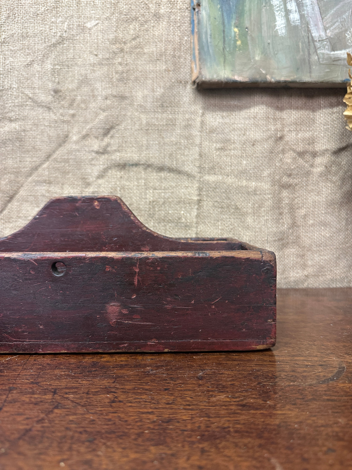 Wooden Divided Trug, Caddy Cutlery Tray