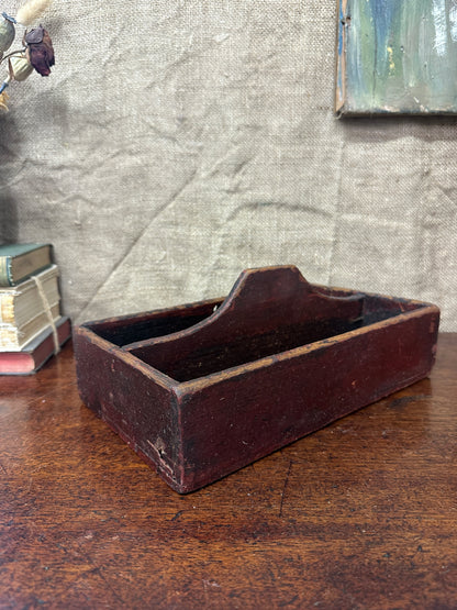 Wooden Divided Trug, Caddy Cutlery Tray