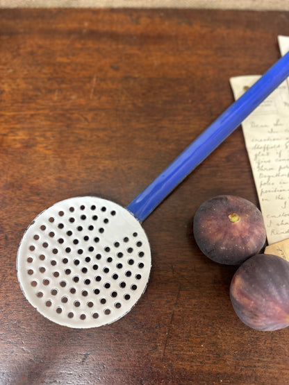 Vintage Enamel Skimmer Strainer