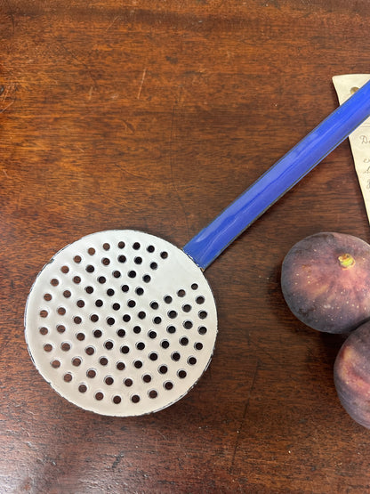 Vintage Enamel Skimmer Strainer
