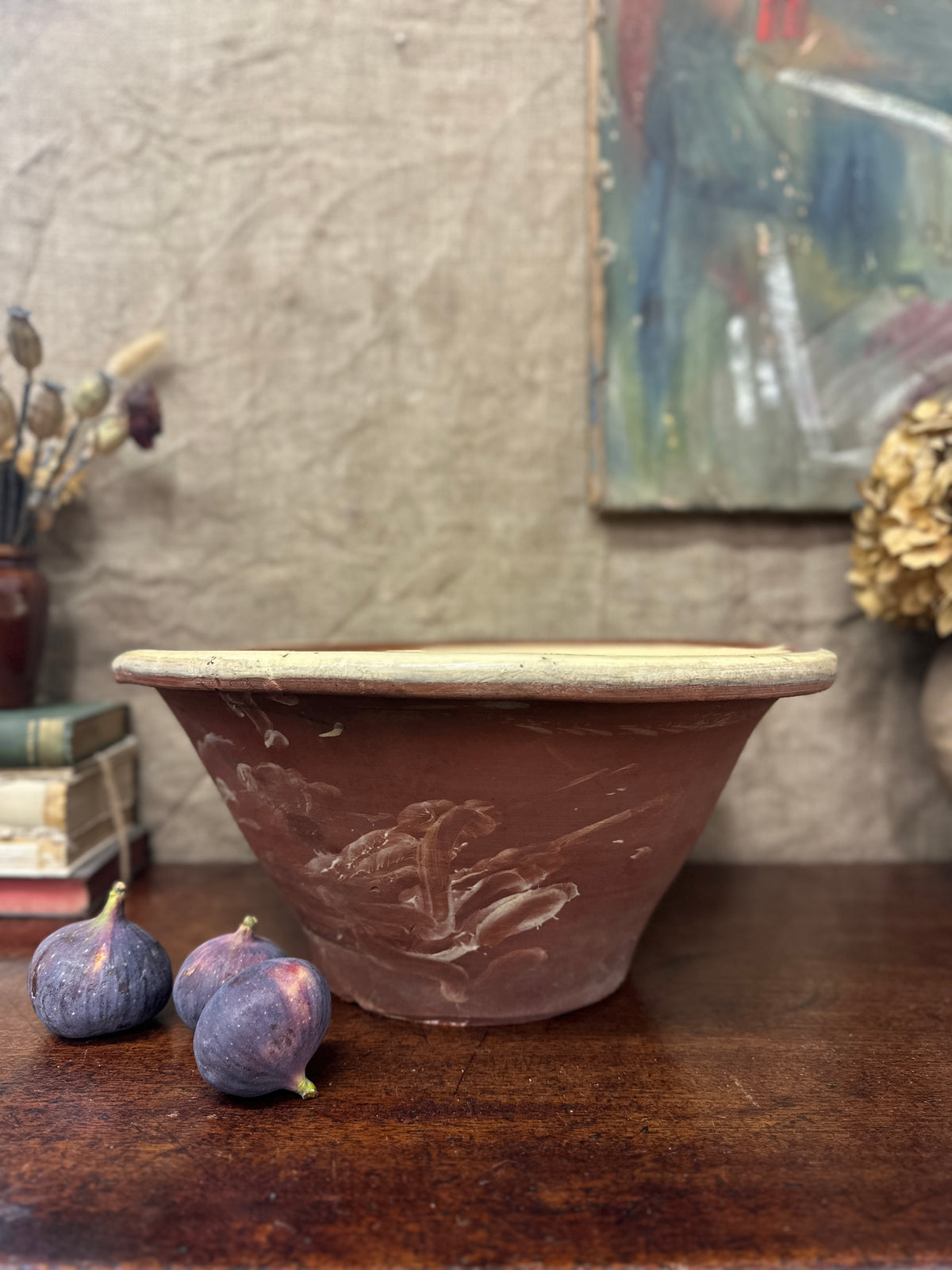 Glazed Pancheon Antique Diary Confit Bowl