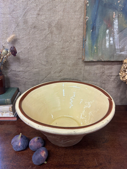 Glazed Pancheon Antique Diary Confit Bowl