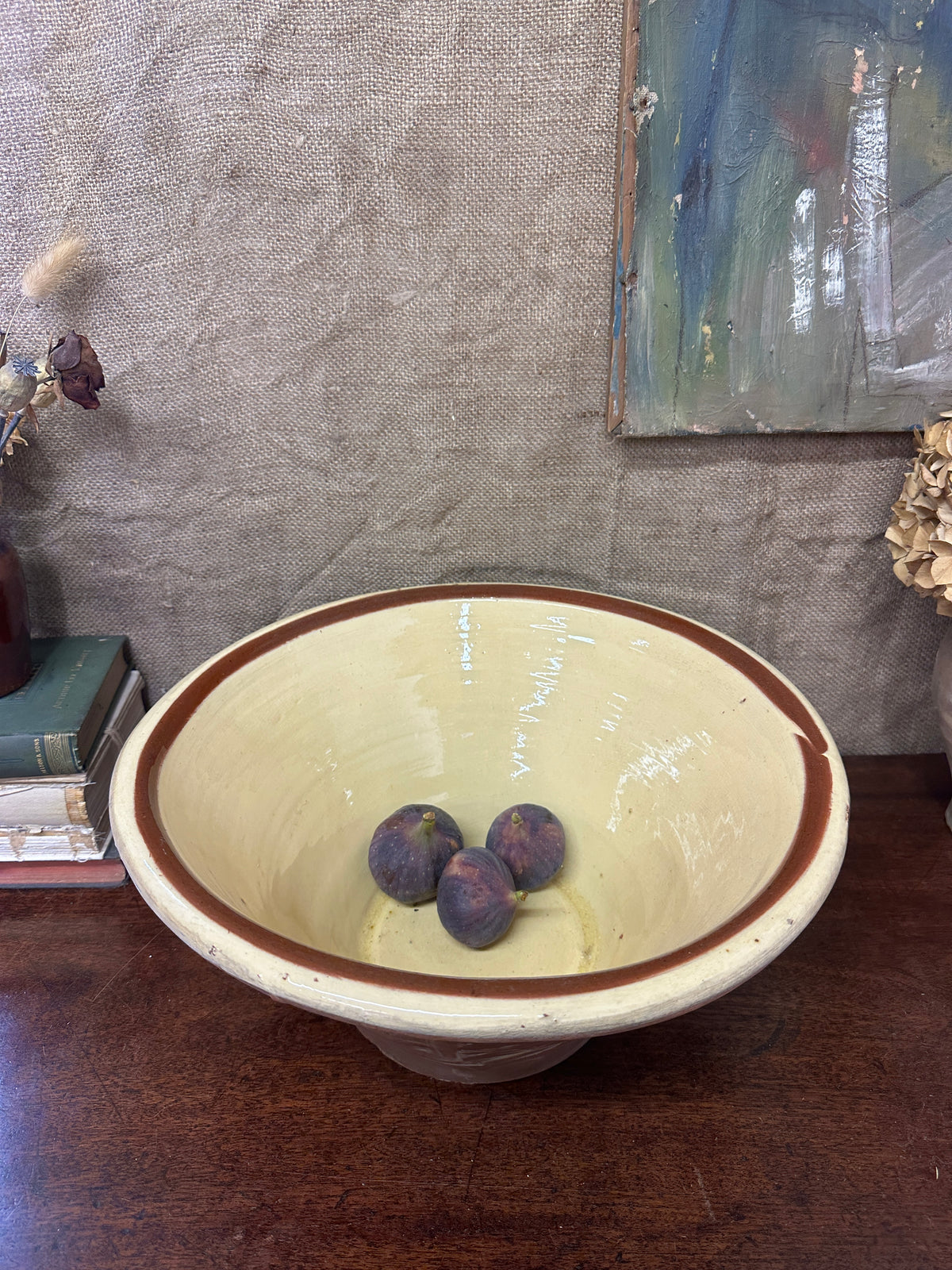 Glazed Pancheon Antique Diary Confit Bowl