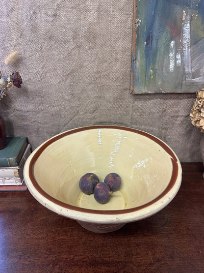 Glazed Pancheon Antique Diary Confit Bowl