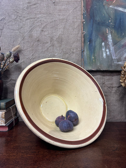 Glazed Pancheon Antique Diary Confit Bowl