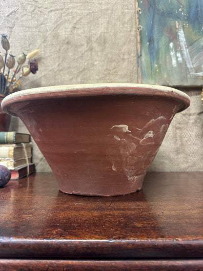 Glazed Pancheon Antique Diary Confit Bowl