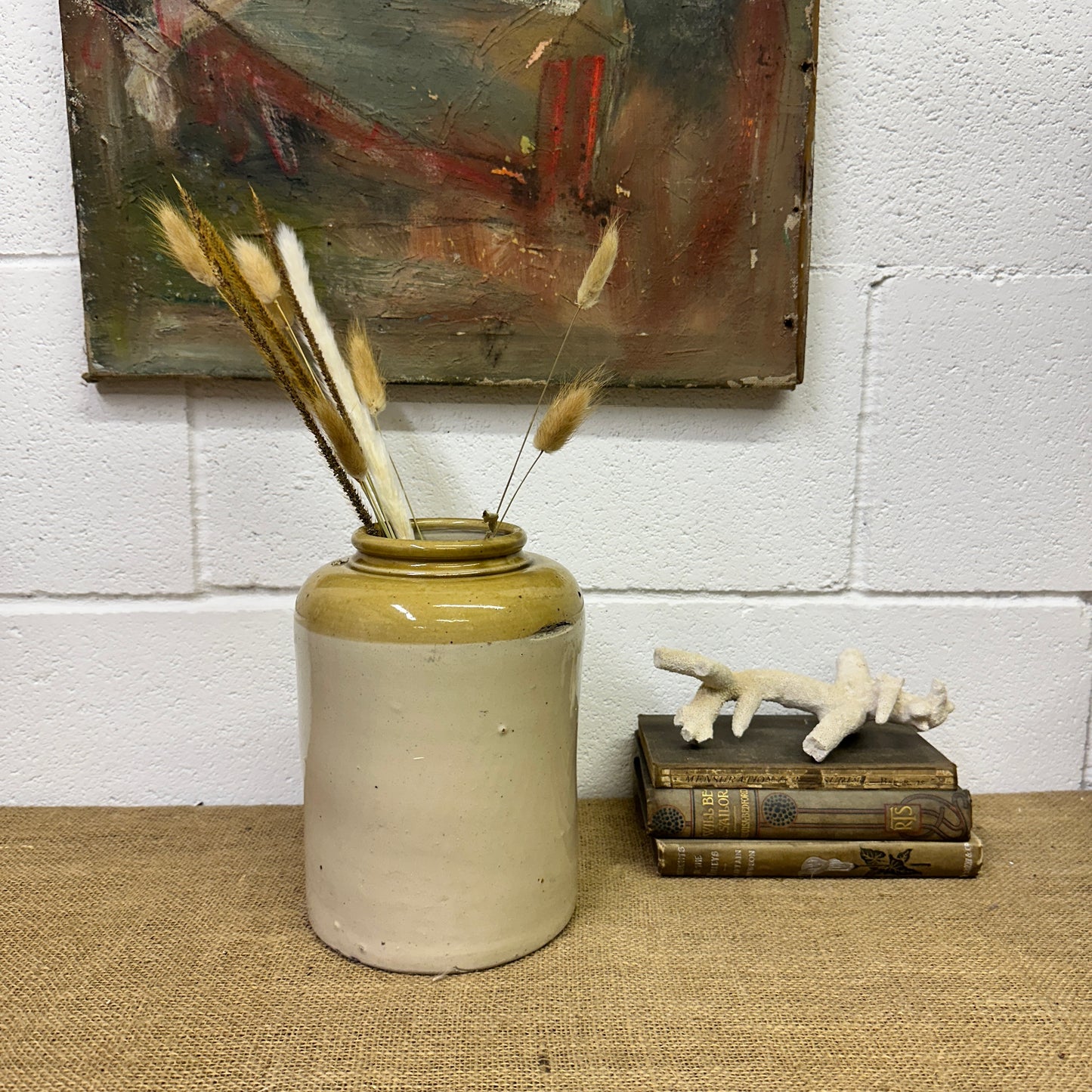 Stoneware Utensils Pot, Vase Slim Neck - The Blind Mole