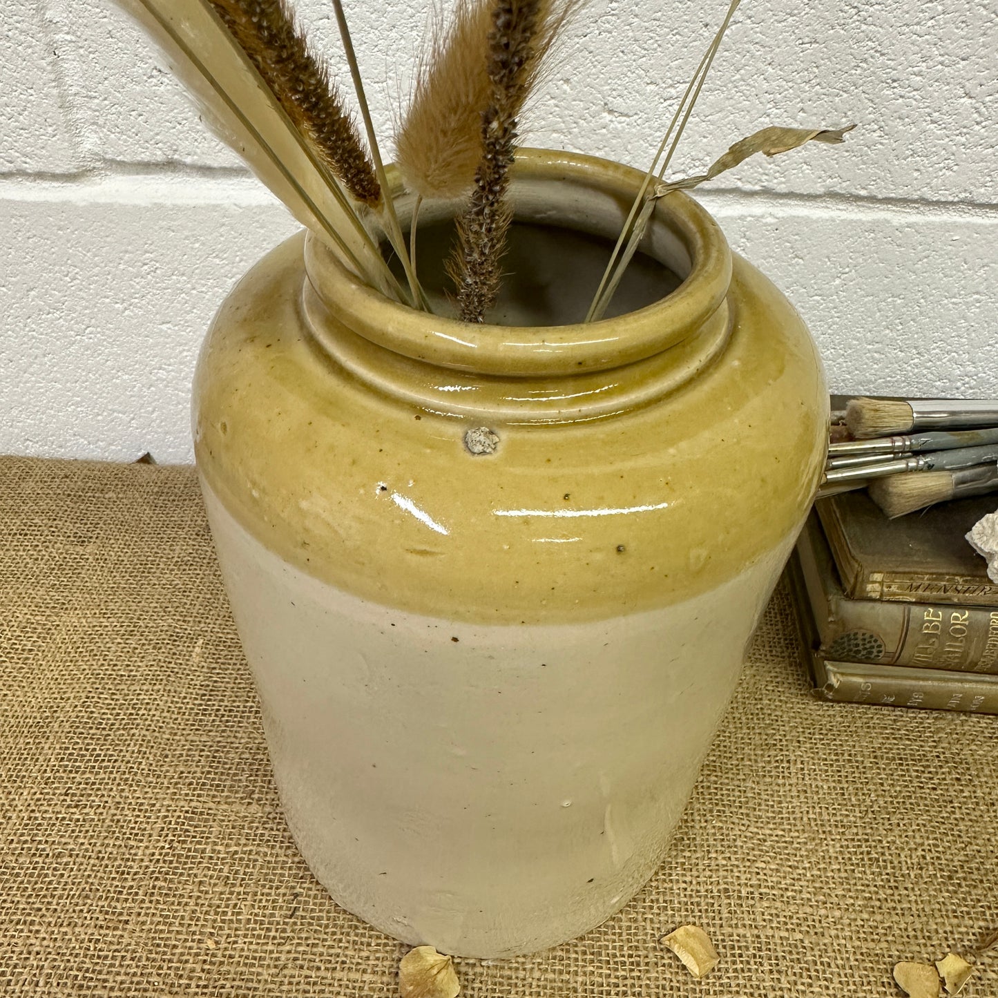 Stoneware Utensils Pot, Vase Slim Neck - The Blind Mole