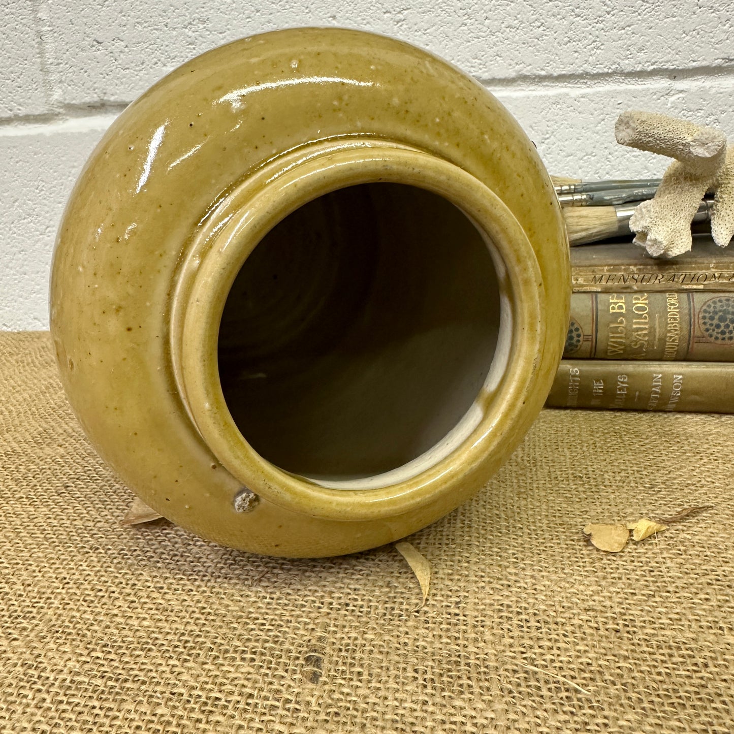 Stoneware Utensils Pot, Vase Slim Neck - The Blind Mole