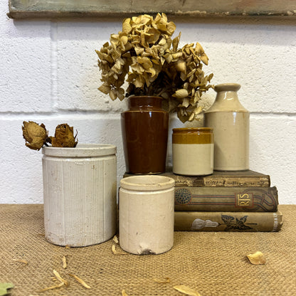 Five Stoneware Bottles