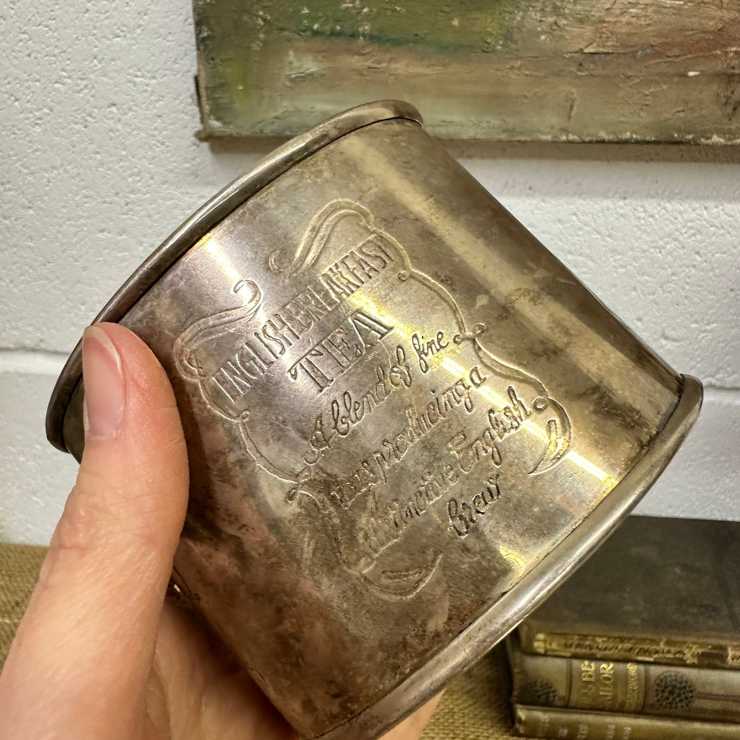 EPNS Breakfast Tea Caddy