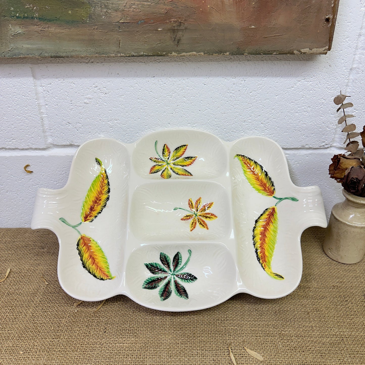 Mid Century Serving Plate Dish