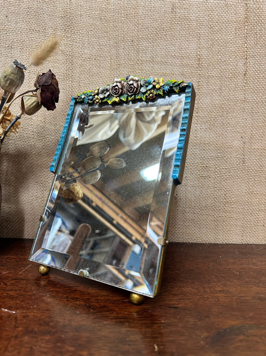 Plaster Gesso Barbola Dressing Table Mirror Square