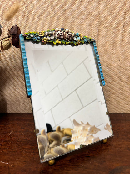 Plaster Gesso Barbola Dressing Table Mirror Square