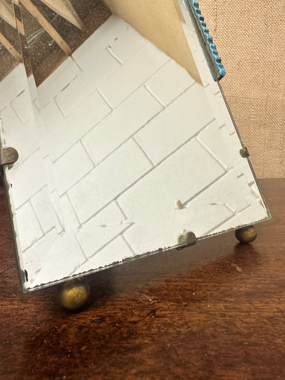 Plaster Gesso Barbola Dressing Table Mirror Square