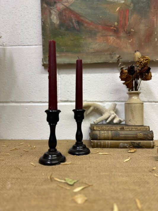 Victorian Ebony Candle Stick