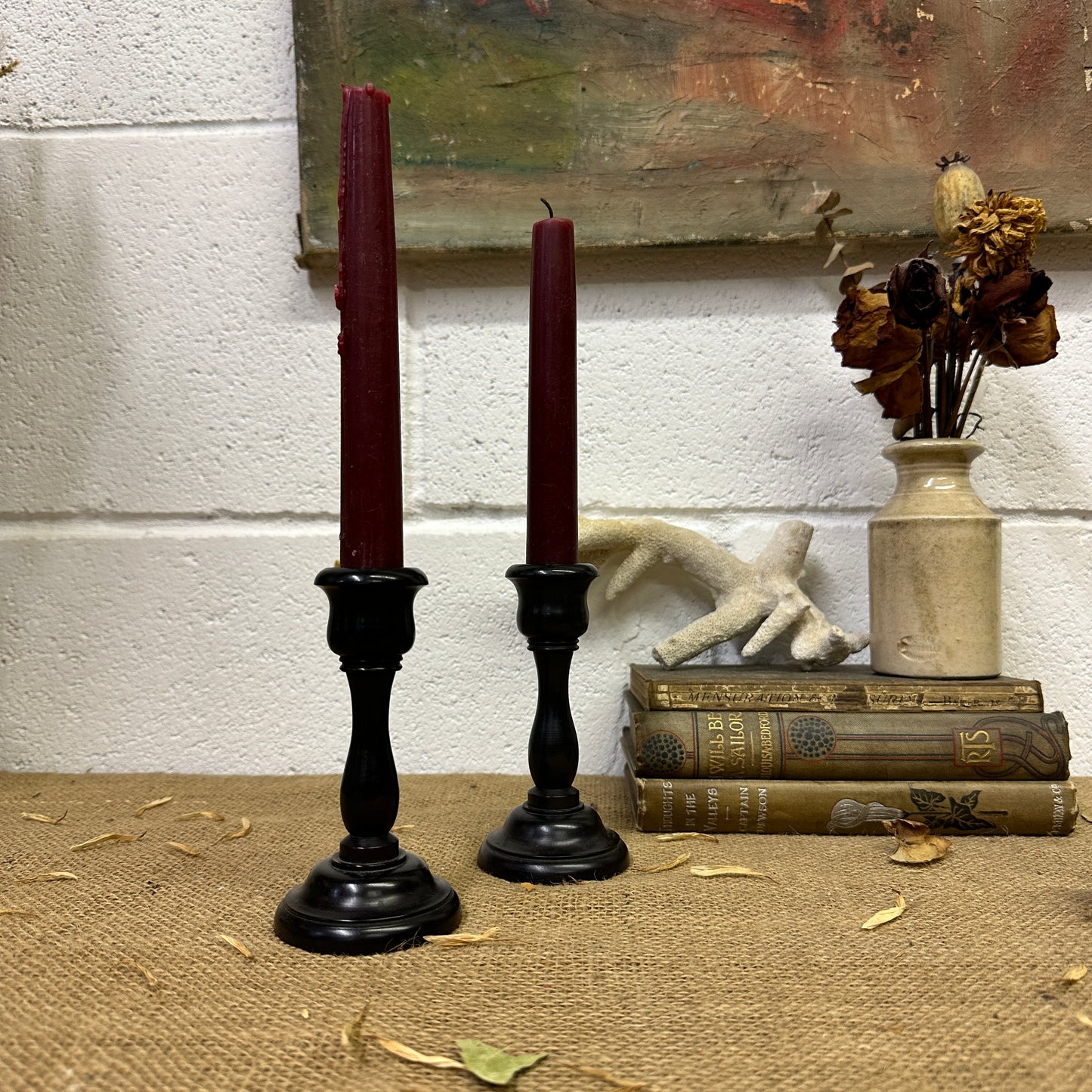Victorian Ebony Candle Stick