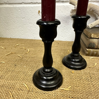 Victorian Ebony Candle Stick