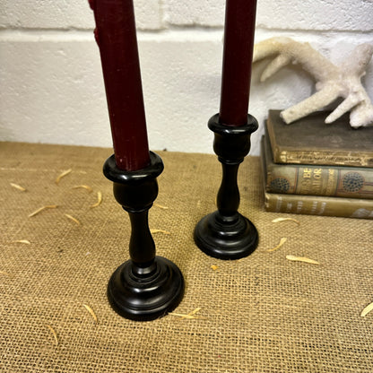 Victorian Ebony Candle Stick