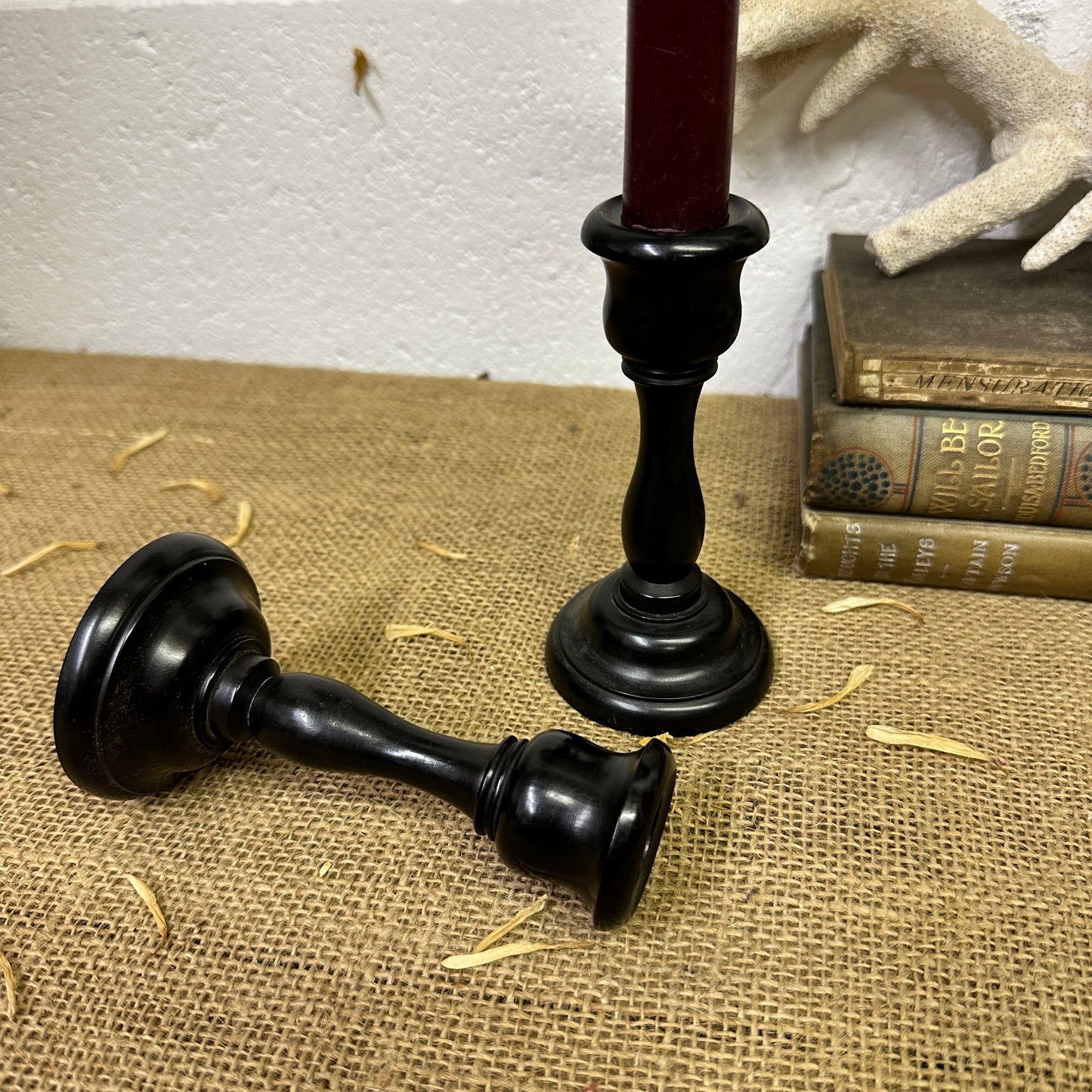 Victorian Ebony Candle Stick