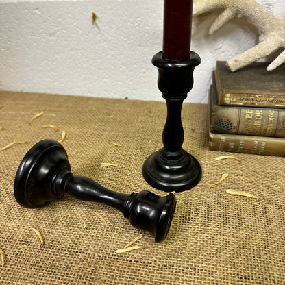 Victorian Ebony Candle Stick