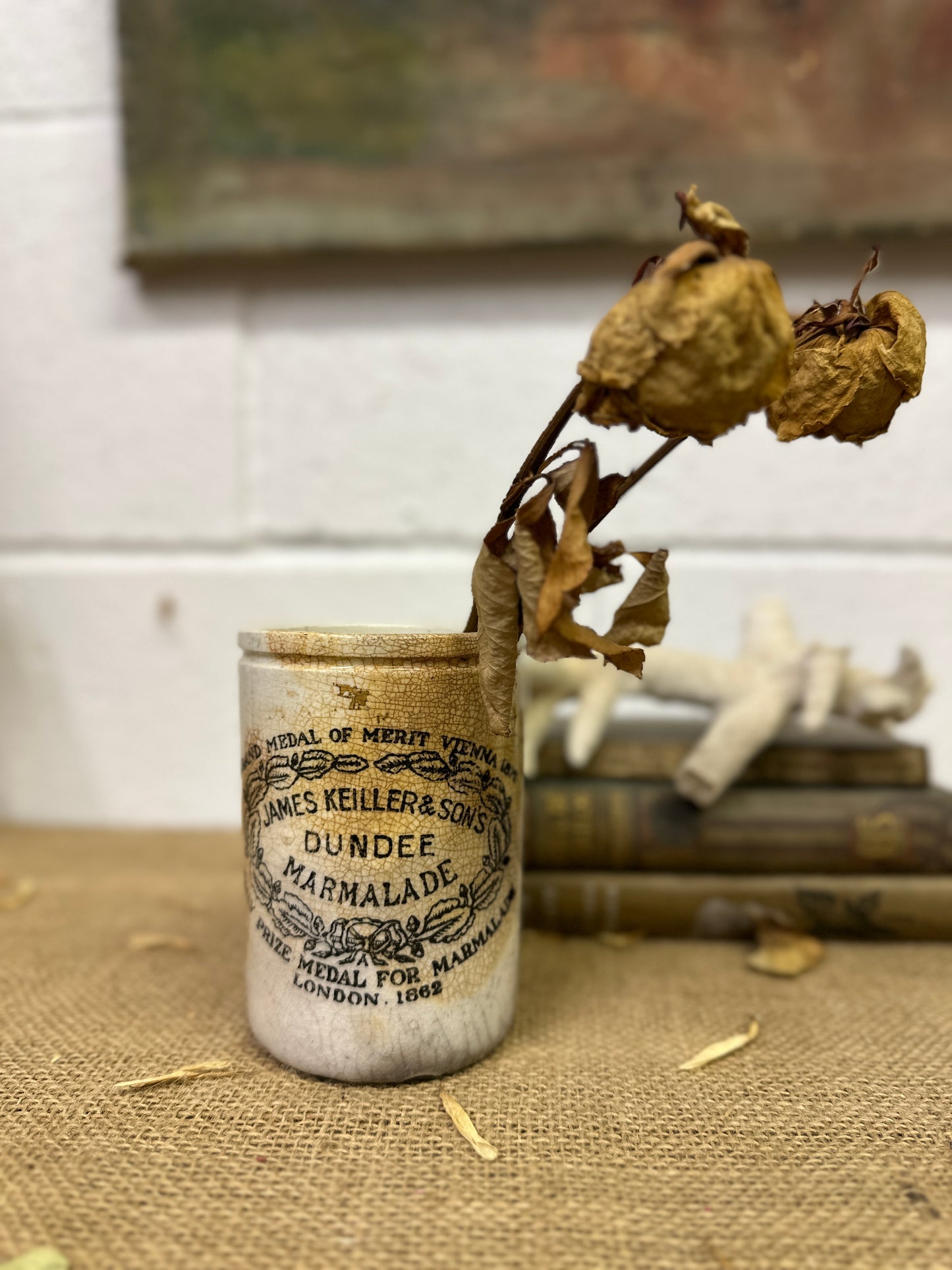 Stoneware Dundee Marmalade Jar Pot - The Blind Mole