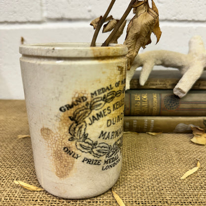 Stoneware Dundee Marmalade Jar Pot - The Blind Mole