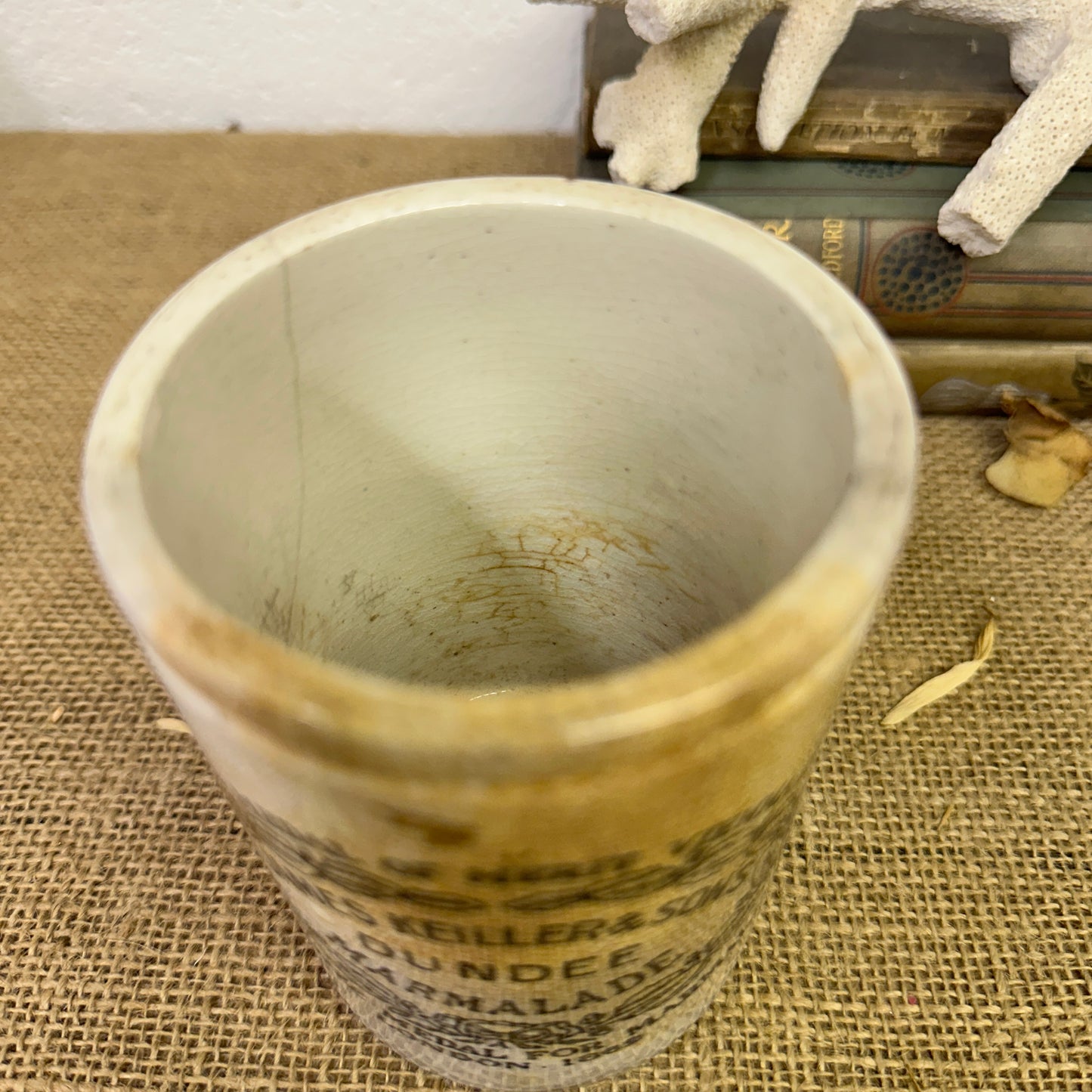 Stoneware Dundee Marmalade Jar Pot - The Blind Mole