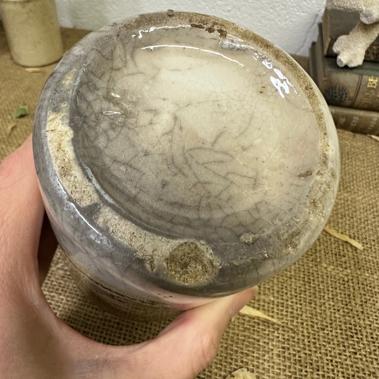 Stoneware Dundee Marmalade Jar Pot - The Blind Mole