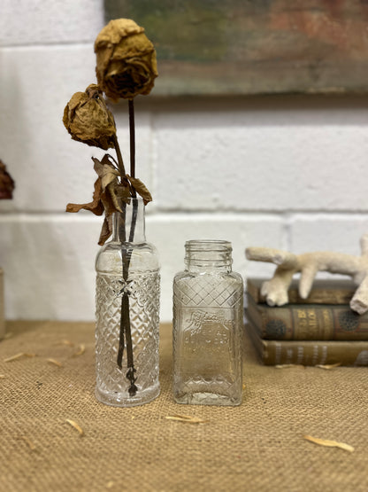Antique Glass Poison Apothecary Bottles