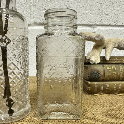 Antique Glass Poison Apothecary Bottles
