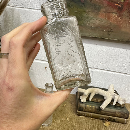 Antique Glass Poison Apothecary Bottles
