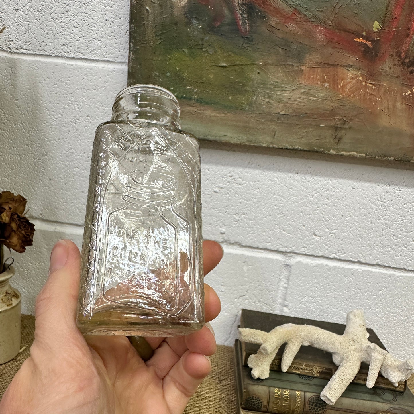 Antique Glass Poison Apothecary Bottles