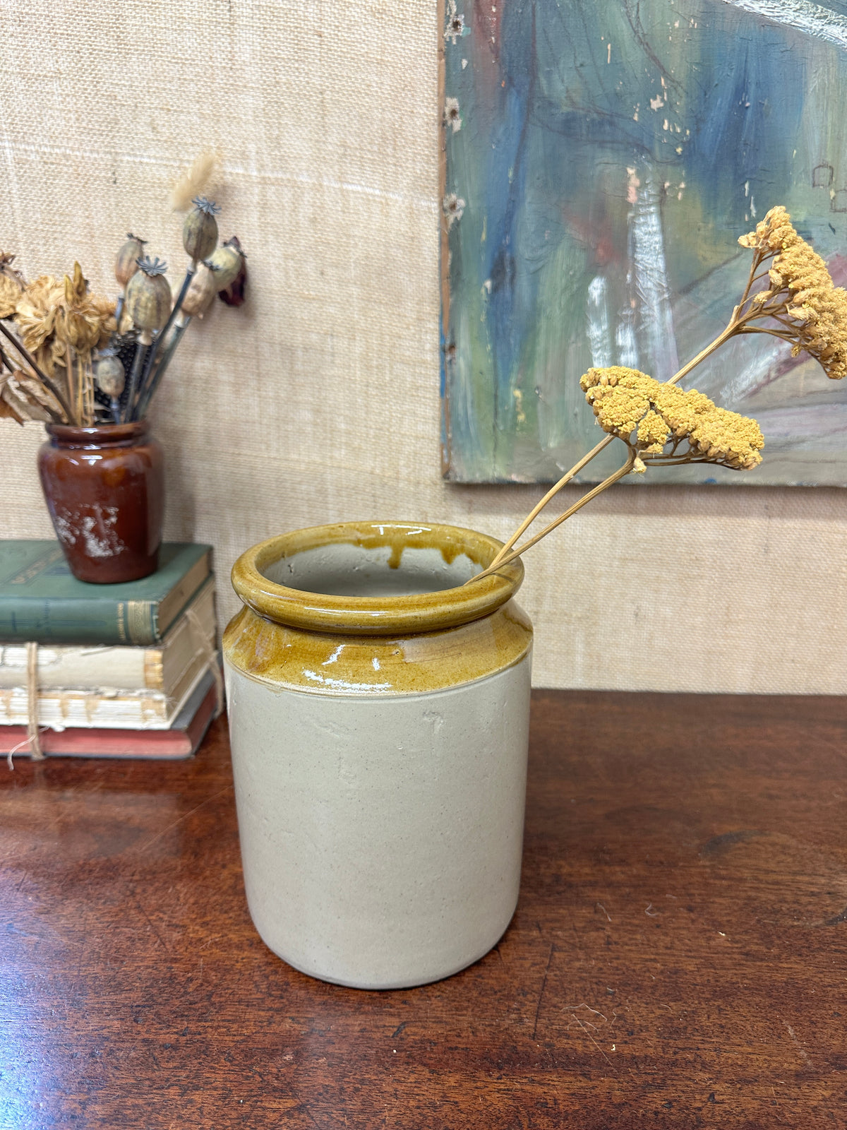 Large Stoneware Utensils Pot, Vase