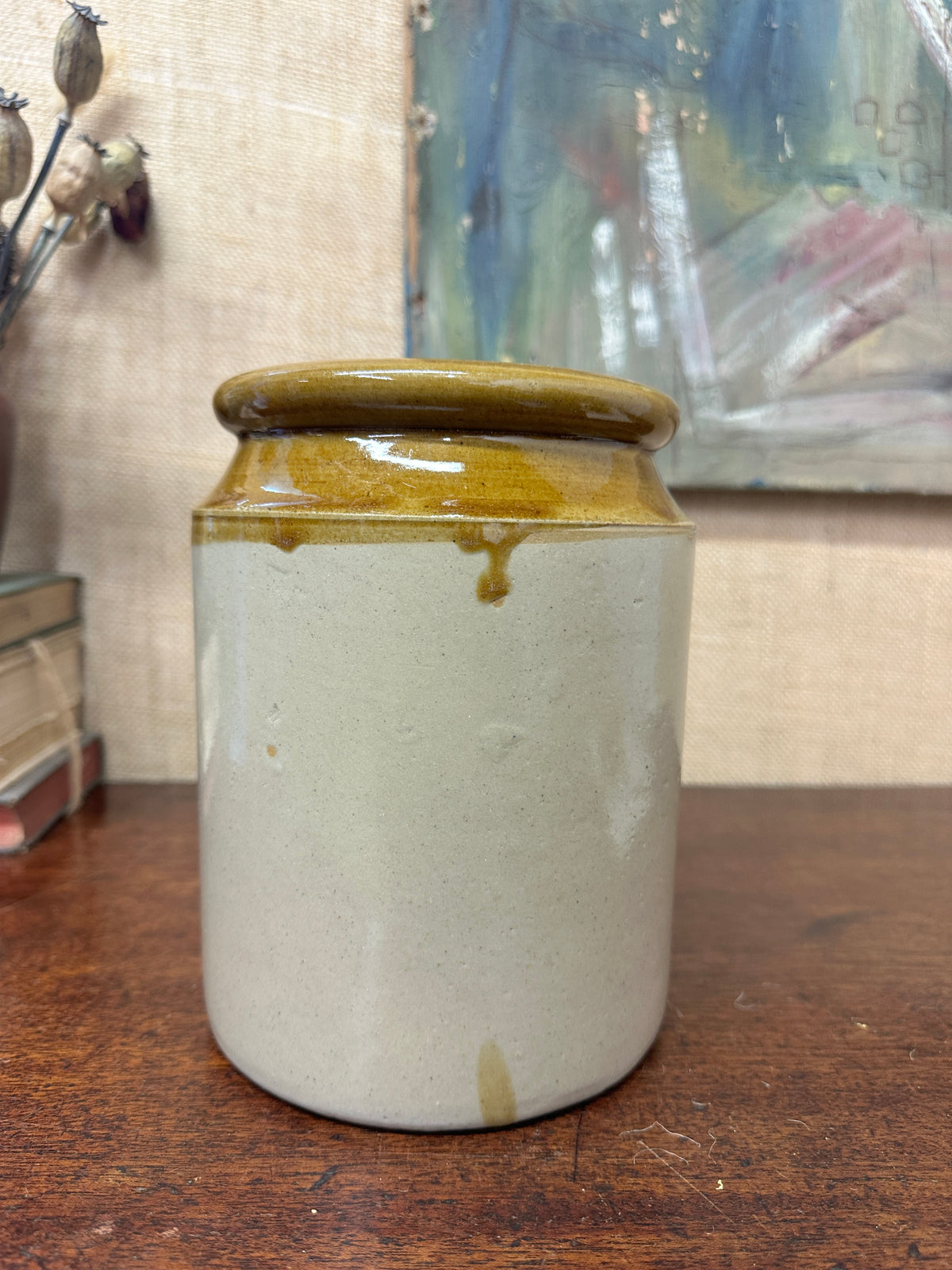 Large Stoneware Utensils Pot, Vase