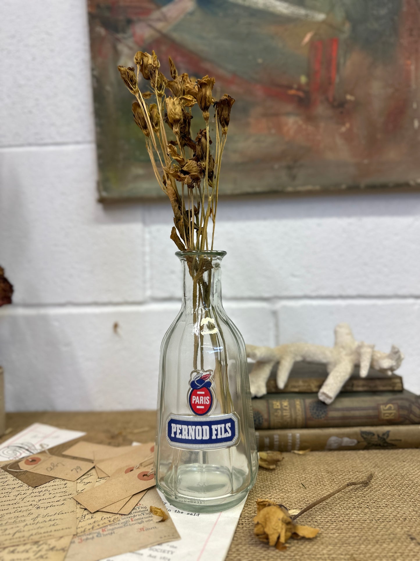 French Pernod Fils Water Carafe Bottle