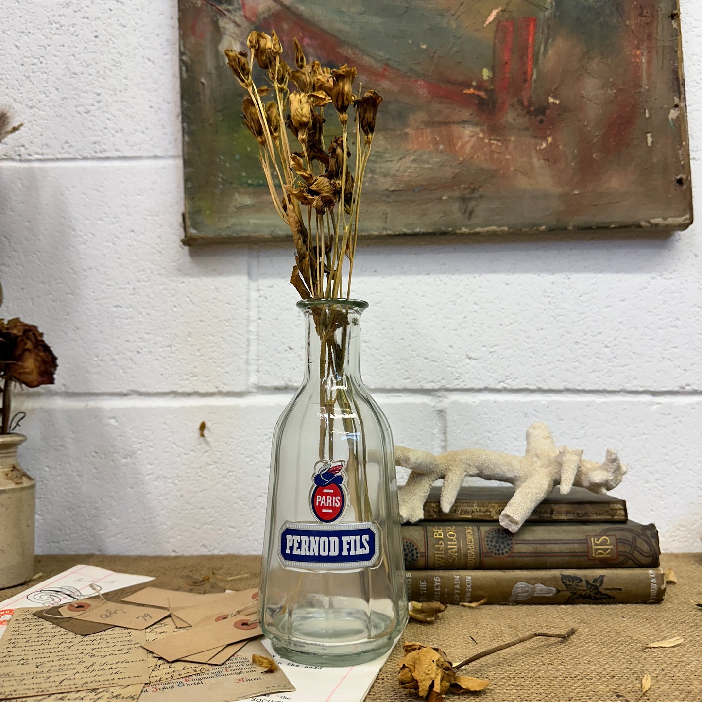 French Pernod Fils Water Carafe Bottle