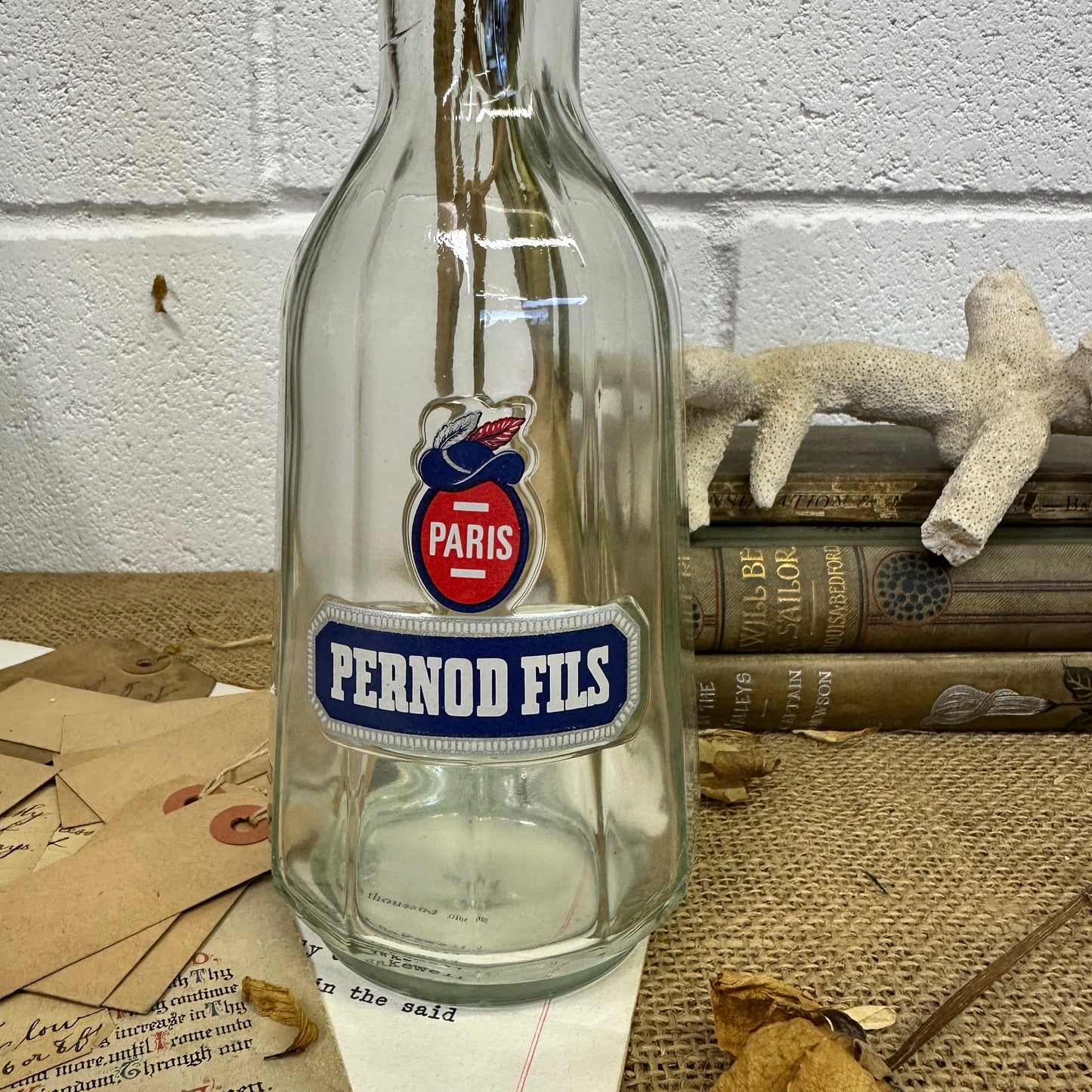 French Pernod Fils Water Carafe Bottle