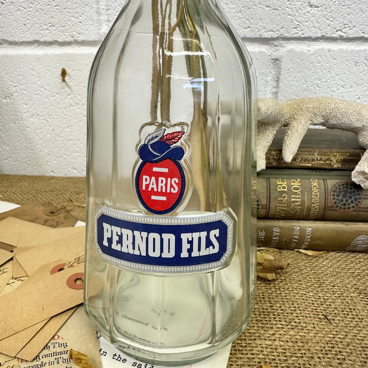 French Pernod Fils Water Carafe Bottle