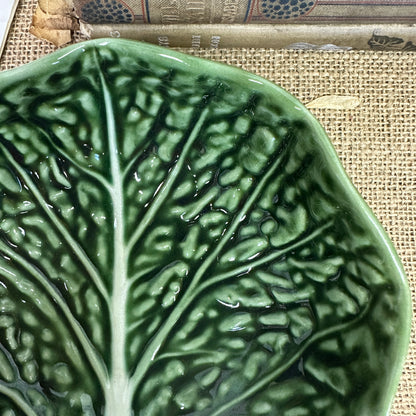 Vintage Portuguese Cabbage Ware Dish