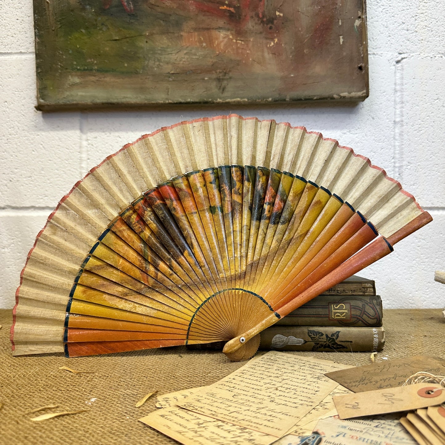 Vintage Spanish Handheld Fan