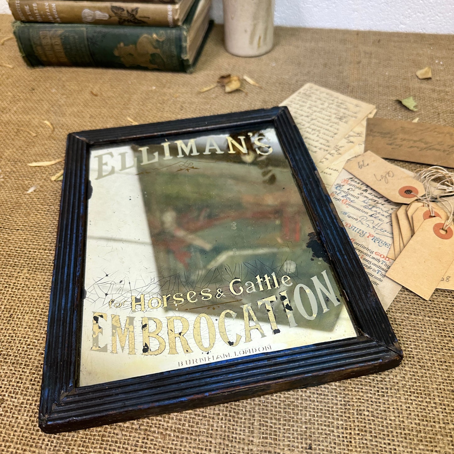 Elliman's Embrocation Advertising Mirror