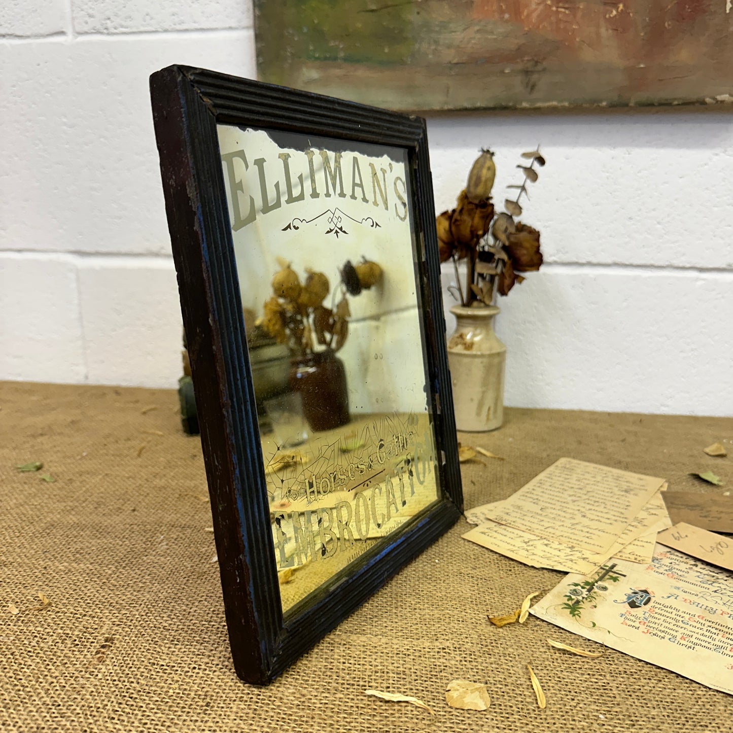 Elliman's Embrocation Advertising Mirror