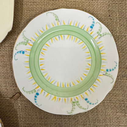 Set of Antique Wall Plates Greens