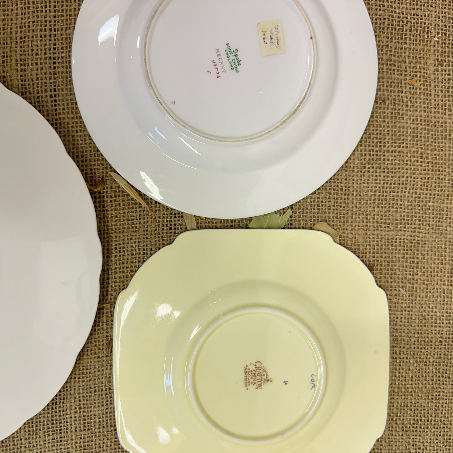 Set of Antique Wall Plates Greens