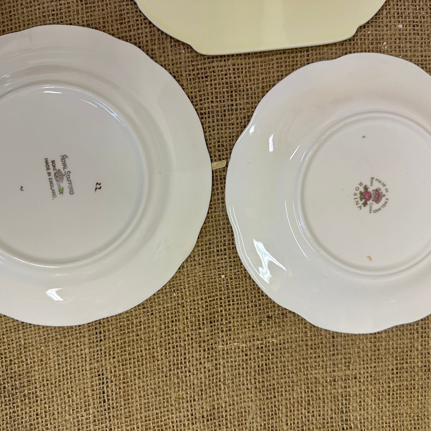 Set of Antique Wall Plates Greens