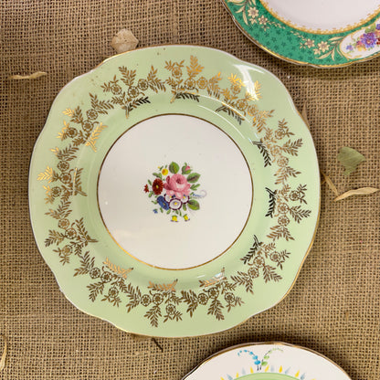 Set of Antique Wall Plates Green
